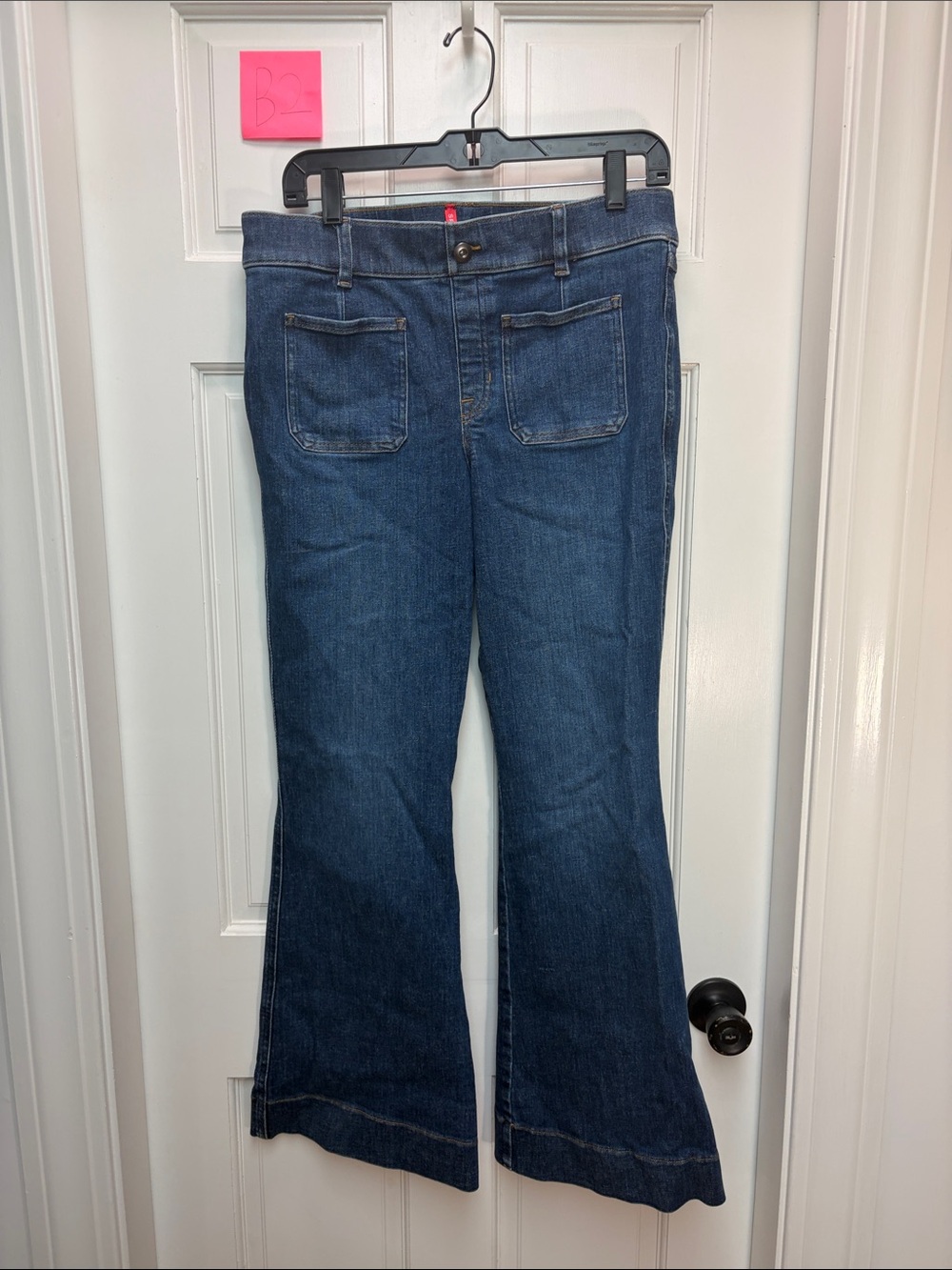 SPANX Dark Blue Flared Jeans- Large/Petite